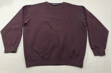 Polo Ralph Lauren Crewneck Sweatshirt Vintage Medium Burgundy Green Pony