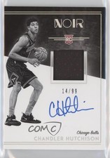 2018 Panini Noir Rookie Black and White 14/99 Chandler Hutchison Patch Auto 6ed