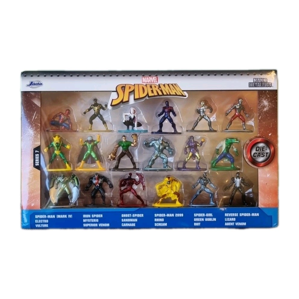 SPIDER-MAN ▪ Nano Metalfigs 18 Die-Cast Figures Series 7 Marvel Jada Spiderman