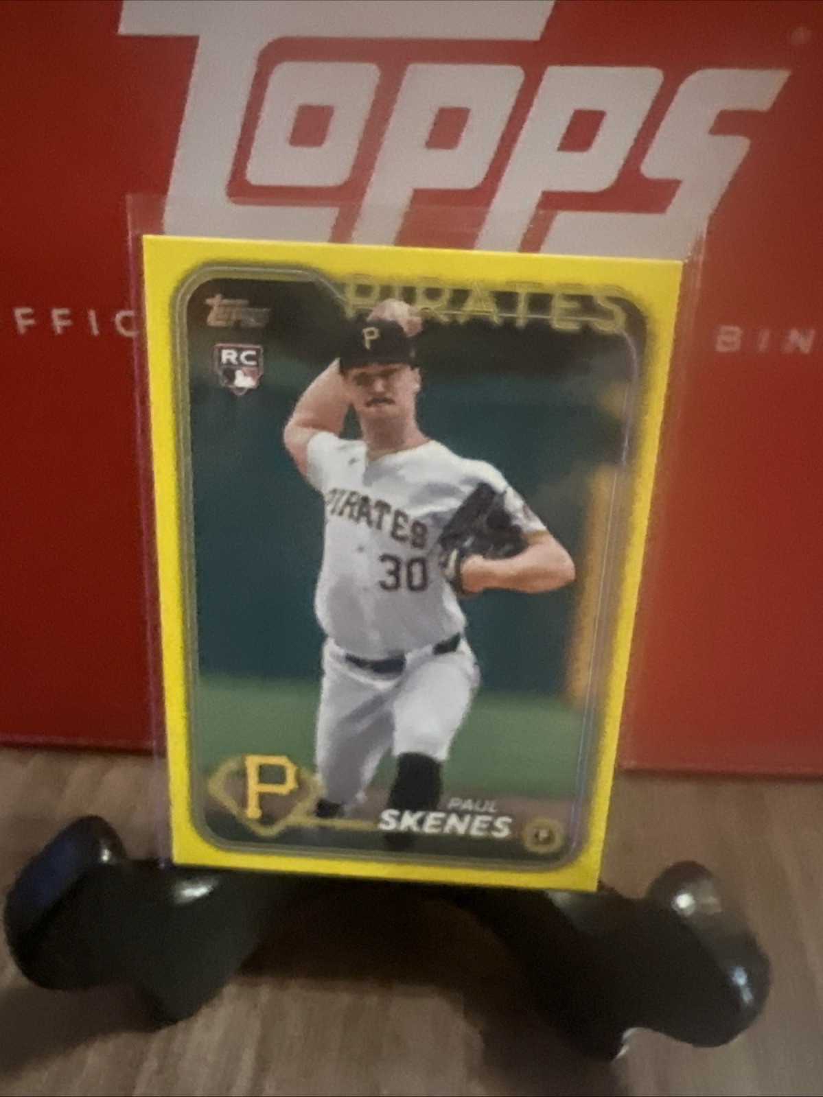 2024 Topps Update Series - Paul Skenes #US100 Yellow White Uniform (RC)