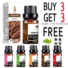 10ML Essential Oil 100 Pure Natural Home Fragrance Oils Aromatherapy Diffuser