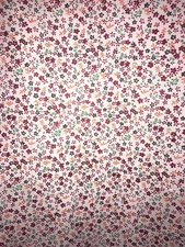 Mini Daisy Floral Poly Cotton Fabric by Yard – 58/60" Soft Lightweight Print