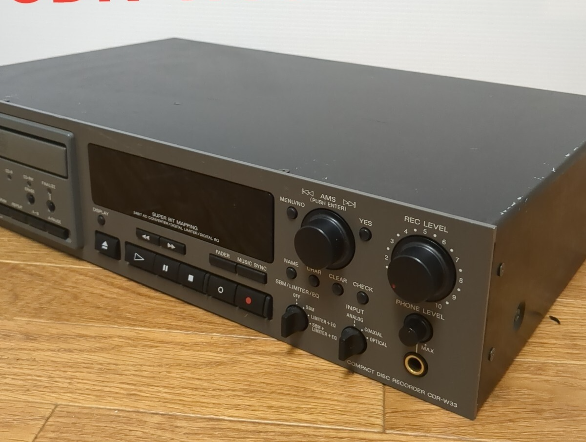 Sony CDR-W33 Professional Rack Mount CD Recorder Player Pro Audio