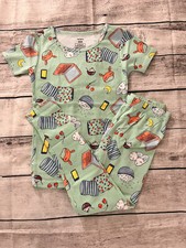 New Carter's Girls Summer Pajama Set Sleepover Short Sleeves  Pants Size 8