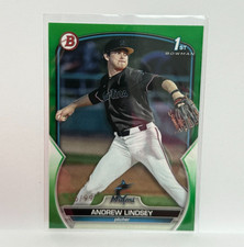 2023 Bowman Draft Green Andrew Lindsey 1st #/99 Miami Marlins #BD-18