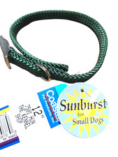 Coastal Pet Sunburst Nylon Braided Pet Collar For Small Dogs 12" GREEN NEW