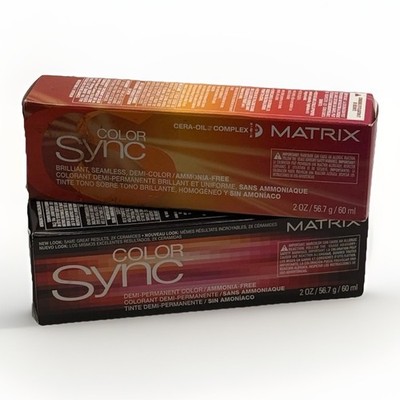 Matrix Color Sync Hair Color Extra Light Blonde Pearl 10P Lot(2) Cera-oil 2Oz