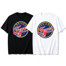Circular Indiana Fever Basketball Emblem Graphic T‑Shirt SIZE S-5XL
