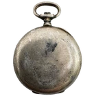 Antique 32mm Longines Open Face Pocket Watch Case Sterling Silver Swiss
