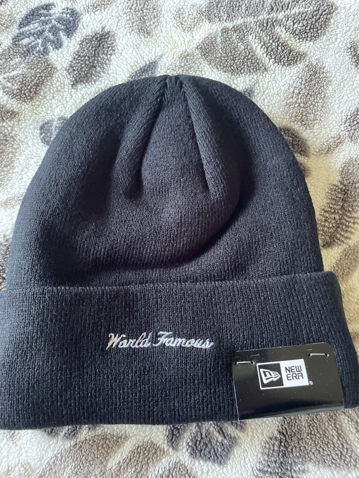NEW Supreme New Era Bandana Box Logo Beanie Black FW19BN4 One Size - Image 3 of 4