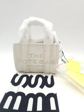 Marc Jacobs The Nano Tote Crossbody Leather Bag Color Cotton New JL02511029