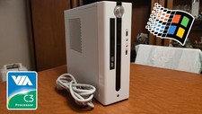 VIA EPIA-M Mini-ITX retrogaming PC Windows 98 computer 512 MB RAM 160 GB SATA HD