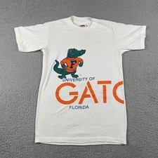 Vtg Miller Men’s Small White Tee University Of Florida Gators Miller Made In USA