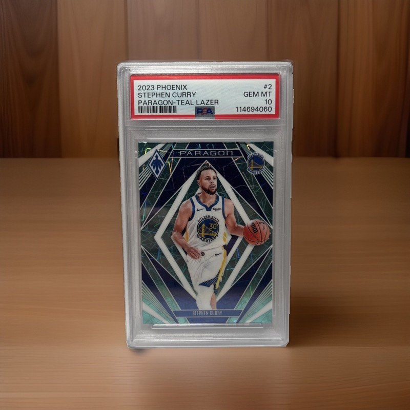 2023-24 Panini Phoenix - Paragon Stephen Curry #2 Teal Lazer