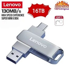 USB 3.0 Flash Drive 16TB 8TB OTG 2-in-1 Metal High Speed Memory Stick Pen Drive