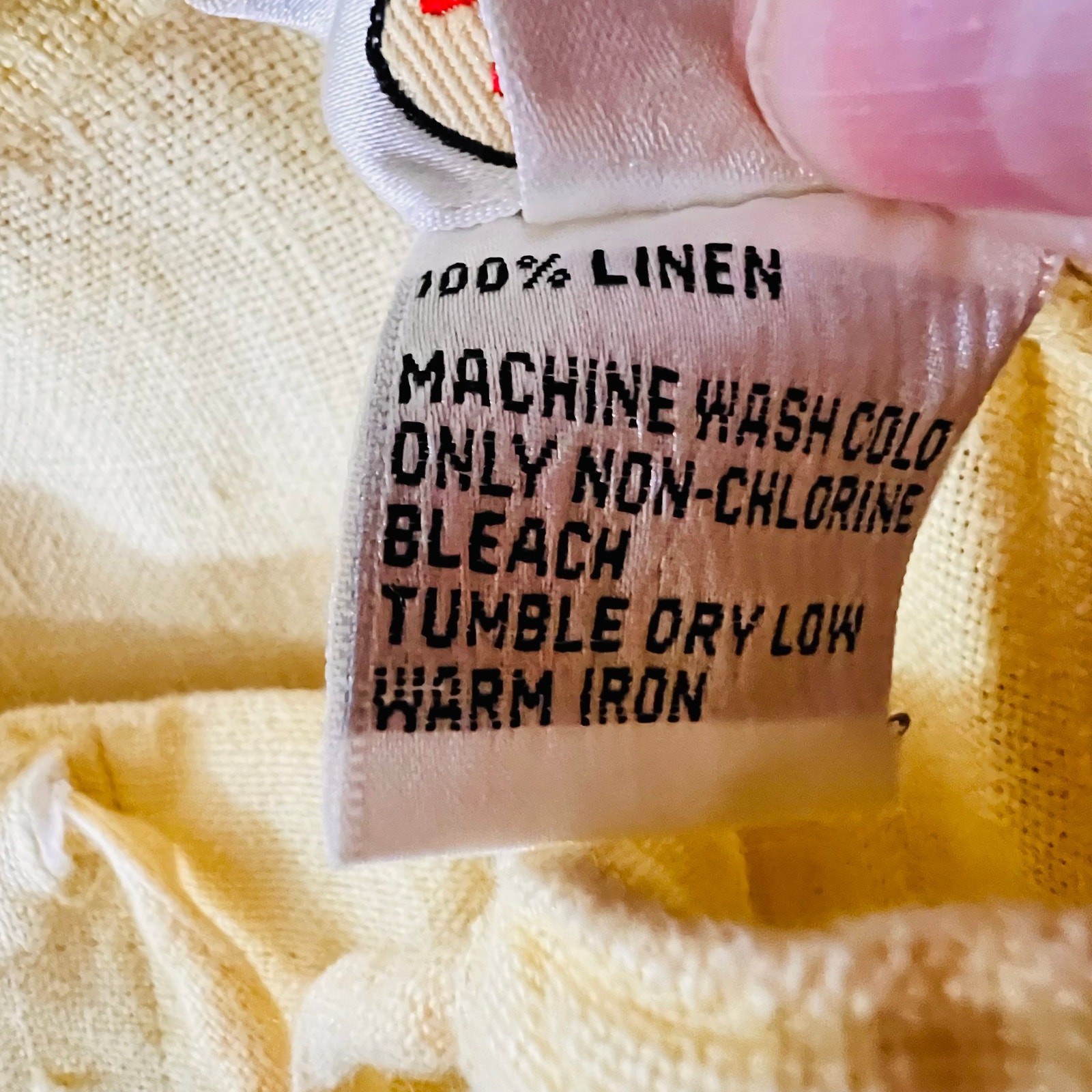 Talbots Pull On Pants Linen Drawstring Cropped St… - image 8