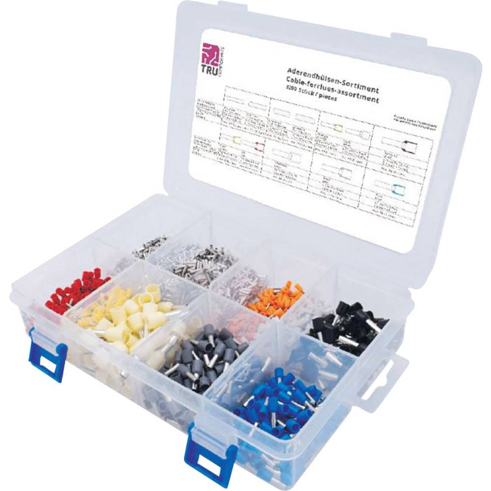 Embouts simples 0.5 mm² TRU COMPONENTS à haute conductivité lot de 3200 pièces