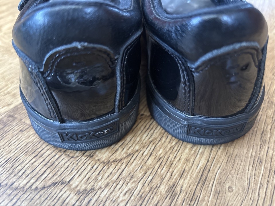 Kickers Karika Patent Black Shoes Size 5 | eBay UK