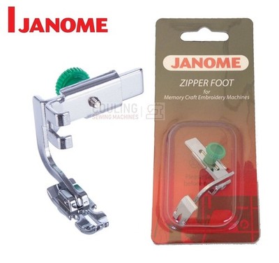 JANOME VERSTELLBARER REISSVERSCHLUSS / KEDERFUSS (ANSCHRAUBBAR) 200334002 - KATZE C HOHER SCHAFT