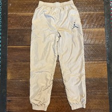 Air Jordan Flight Windbreaker Track Pants Mesh Lined Tan Youth M 10-12 Years
