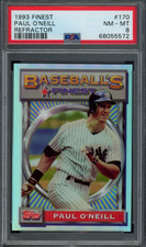 1993 Topps Finest #170 Paul Oneill Refractor PSA 8