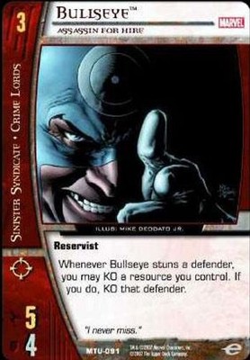 Bullseye, Assassin for Hire - Marvel Team-Up - Vs System
