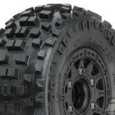 Proline Racing PRO118210 Badlands SC All Terrain Tires Mounted on Raid Wheels