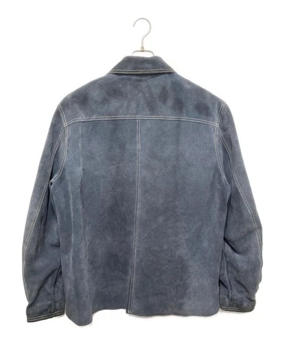 Buckboard Suede Leather Jacket Men's Size 48 Blue image 2