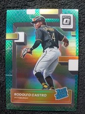 2022 Panini Donruss Optic Rated Green Dragon Prizm /99 Rodolfo Castro Rookie RC