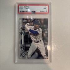 2020 Topps Kyle Lewis #64 Graded PSA 10 GEM-MINT Rookie Baseball Card RC. rookie card picture