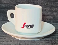 1 Set Segafredo Zanetti Demitasse Espresso Cappuccino Cup Saucer Italian Coffee