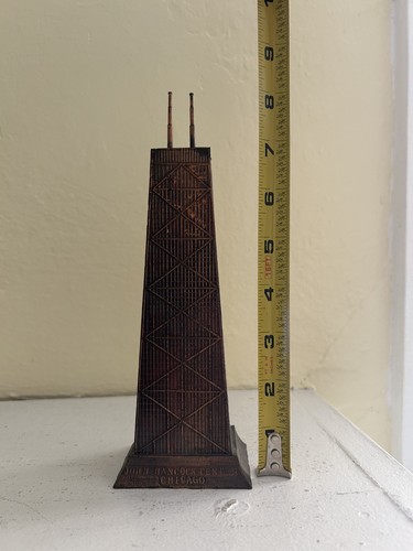 Vintage John Hancock Building Replica Chicago large souvenir 