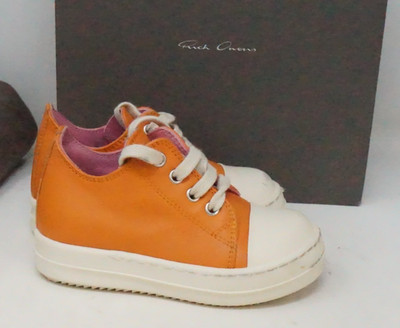 Rick Owens Babysneaks Low Toddler Orange Milk Size EU 21 / US 5.5