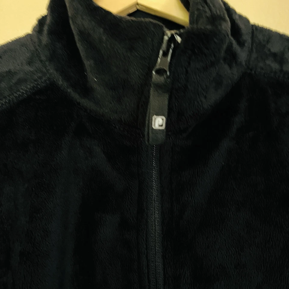Predator Fleece Jacket Black & Grey Size M Super Soft  Warm Zipper Jacket Women - Image 2 of 4
