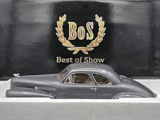 BOS Models 1941 Cadillac Series 62 Club Coupe 1:18 Resin Car LE 504 BOS291 Gray
