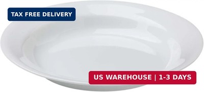 Corelle Winter Frost White 15oz Rimmed Glass Soup Bowl, Pack of 6