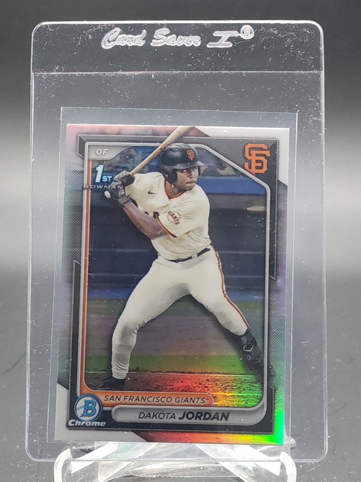 DAKOTA JORDAN 2024 BOWMAN CHROME DRAFT REFRACTOR 1ST ROOKIE #BDC-71 GIANTS Q4562
