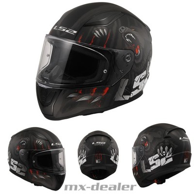 LS2 FF353 Rapid II Claw Schwarz Gloss Motorrad Helm Integralhelm Race