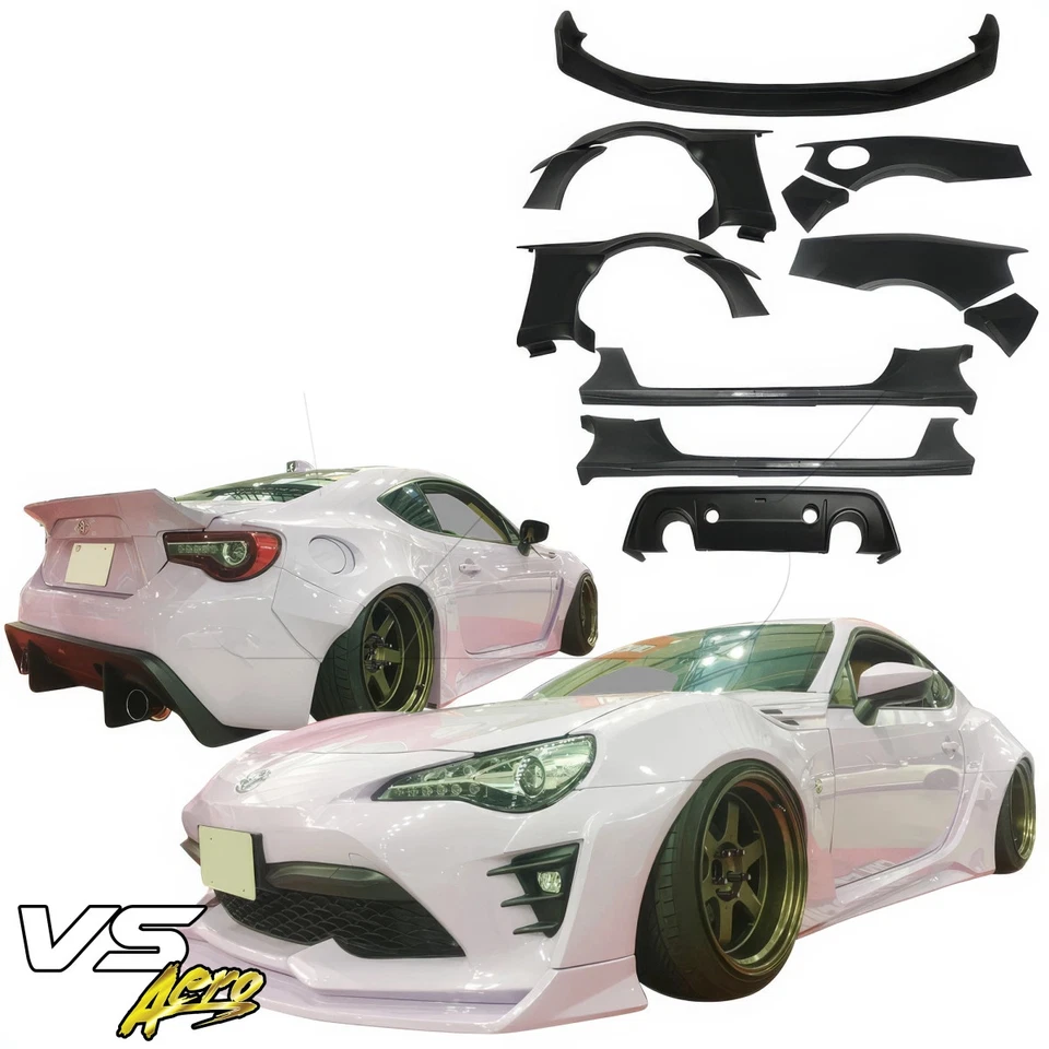 VSaero FRP AG T2 Wide Body Kit (ZN6) for FR-S Scion 13-16 vsaero_109210 Foto 2 de 4