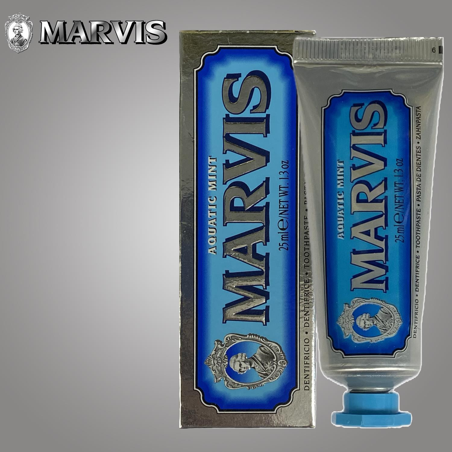 Marvis Aquatic Mint Flavoured Luxury Toothpaste 25ml Travel Size
