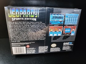 Jeopardy Sports Edition (SNES) | Factory Sealed | Great Box | Authentic