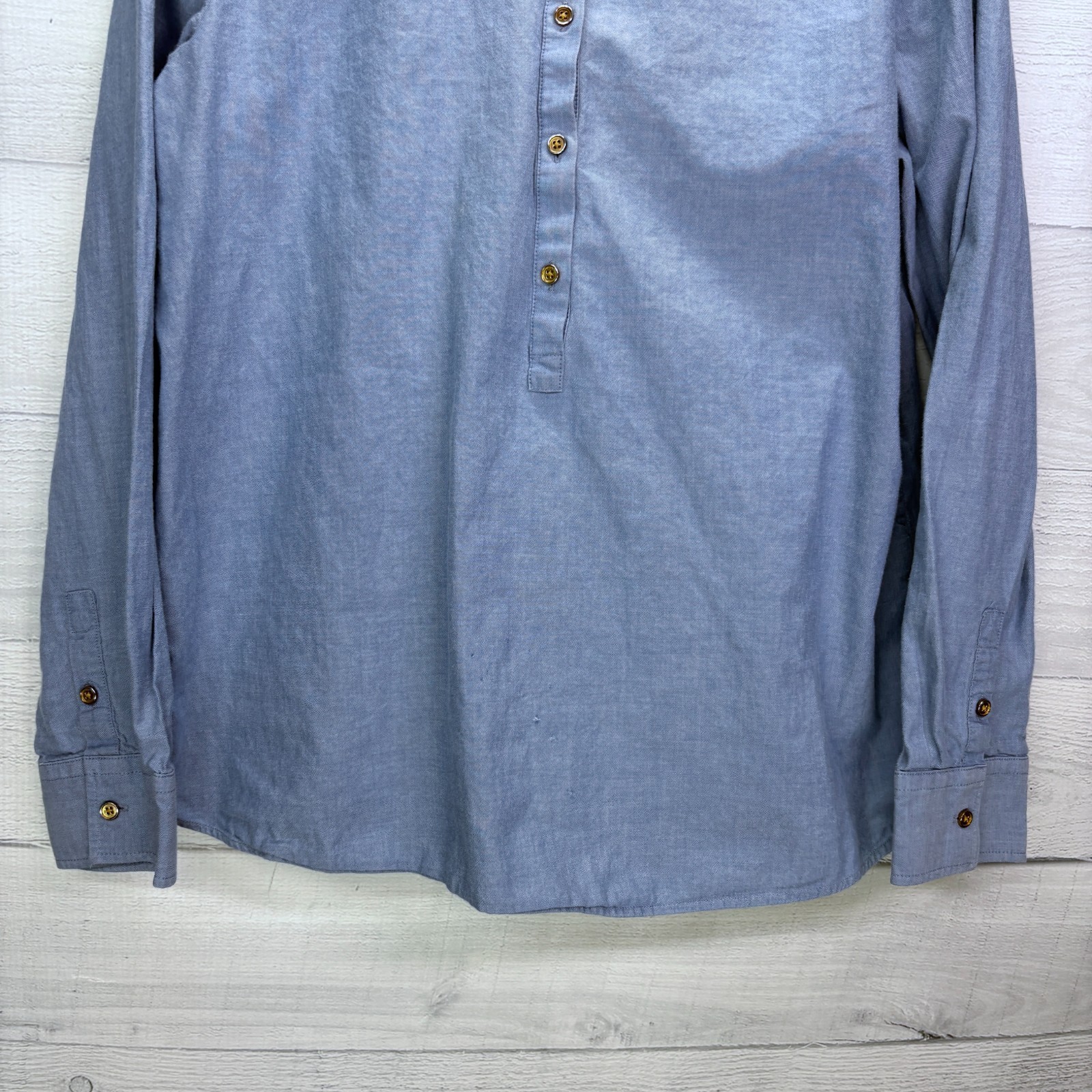 Talbots Women’s Chambray Button Front Popover Shi… - image 5