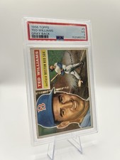 1956 Topps Ted Williams #5 Gray Back Base Set PSA VG 3 Boston Red Sox