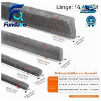 BüRstendichtung Selbstklebend 9Mm X 5Mm DichtungsbüRste Zugluftstopper Grau 5M