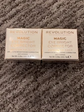 Revolution Eye Bright Under Eye Corrector Medium To Deep 0.28oz Lot Of 2 NEW