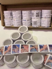 2024 (10) ROLLS POSTAGE (100)US FOREVER STAMPS Flags USPS**FREE SHIPPING**@2024