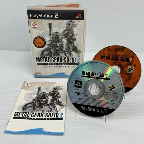 Metal Gear Solid 2: Substance PlayStation PS2 Game PAL (TESTED) Complete Manual