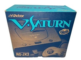 Sega Saturn V Model RG-JX2 Console with Box & Manual - Tested, Good Condition