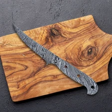 Handmade Damascus Blade Blank  for Knife Making Supply Fish Fillet