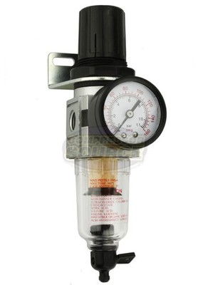 1/4'' Air Compressor Regulator & Filter In Line Combo w/ Gauge Compressed Air
